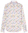 NAILS - Multi paint stroke linen shirt