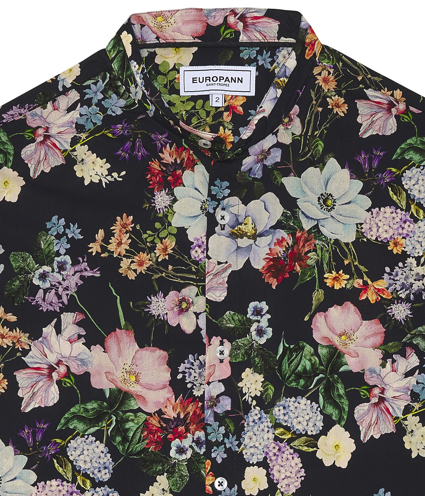 Cotton Print Shirt - Navy Floral