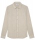 JONAS - Chemise unie lin chiné beige
