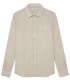 JONAS - Plain beige linen shirt