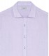 JONAS - Plain lila linen shirt