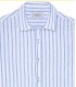 TENNIS - Chemise rayures lin blanc