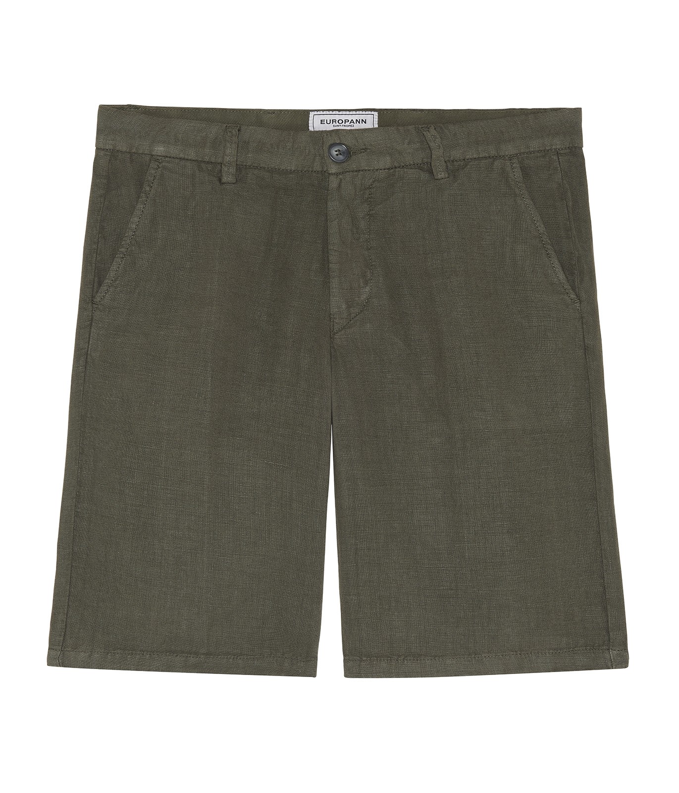 Casual linen bermudas for mens with regular fit