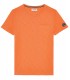 NECK - Tee-shirt col V en coton, orange