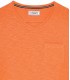 NECK - Tee-shirt col V en coton, orange