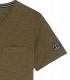 NECK - Cotton V-neck tee-shirt, khaki