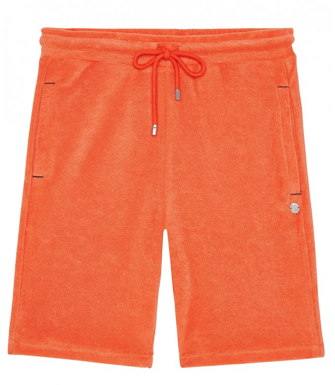 ORANGE SPONGE JOGGING SHORTS NOAH