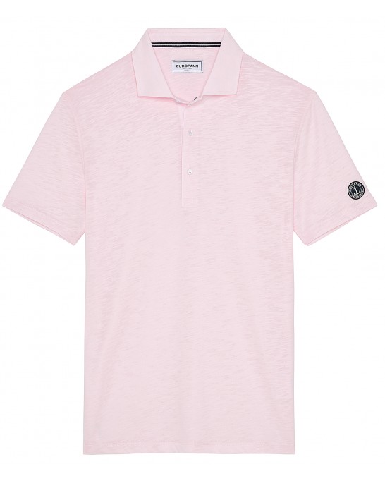 WESTON - Cotton jersey polo shirt, pink