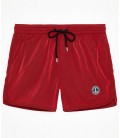 ABILIO - Short de bain uni rouge