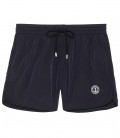 ABILIO - Plain navy blue swim shorts