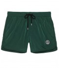 ABILIO - Short de bain court uni vert