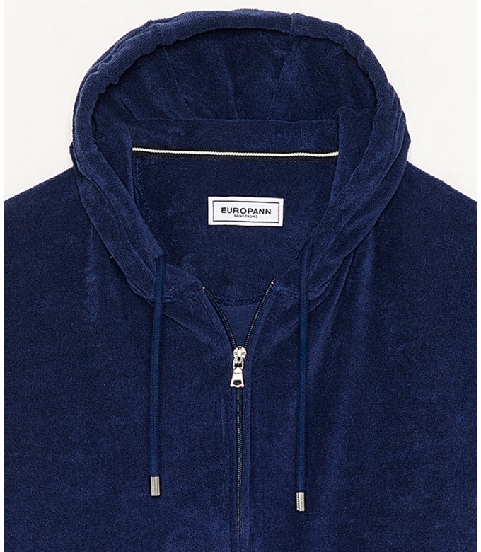 COTTON HOODIE SACHA NAVY BLUE