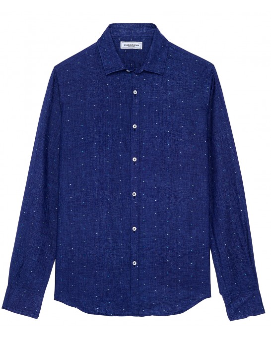 AIME - Navy blue polka dot shirt