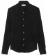 STUART - Thin cotton shirt, black