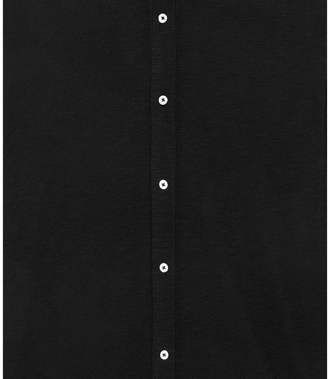 STUART - Thin cotton shirt, black