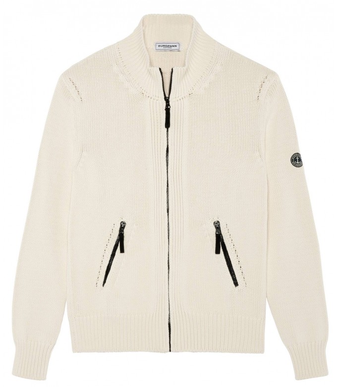 ALLEN CARDIGAN ZIPPÉ IVOIRE