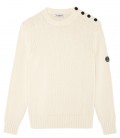 PAUL IVORY ROUND NECK SWEATER