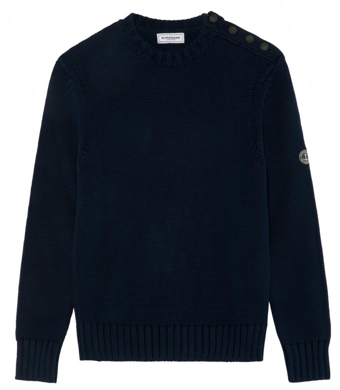 PAUL NAVY ROUND NECK SWEATER