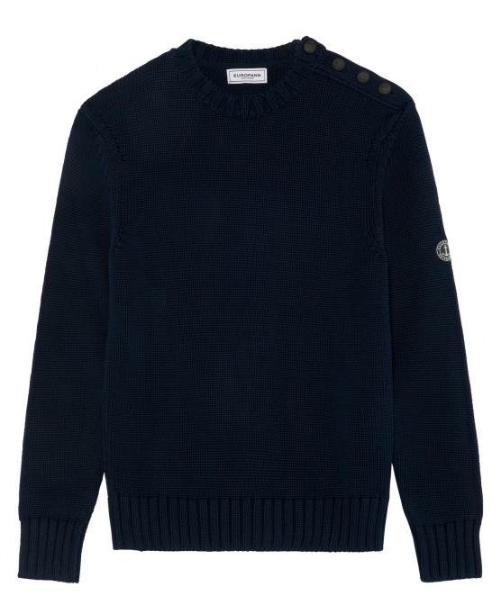 PAUL NAVY ROUND NECK SWEATER