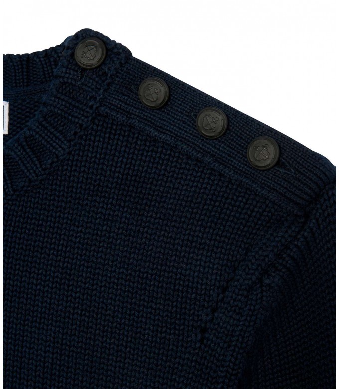 PULL COL ROND MARINE PAUL