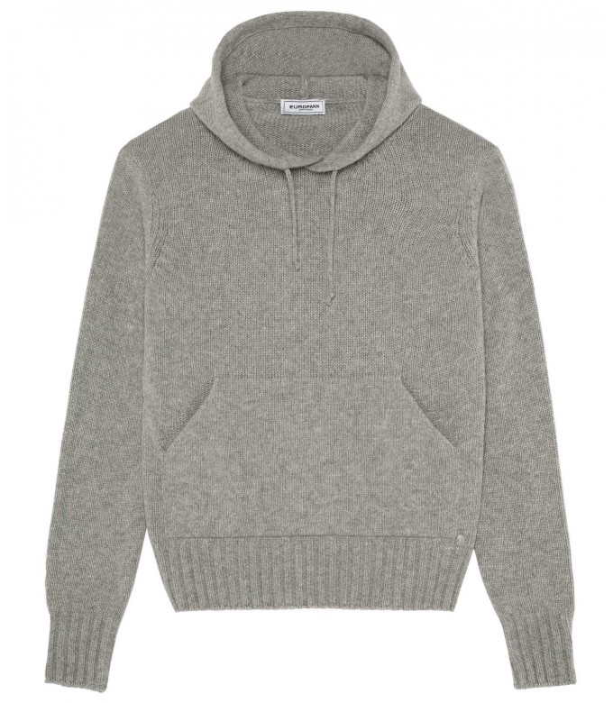 RON GREY HOODED SWEATER