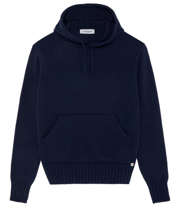 RON NAVY HOODED SWEATER