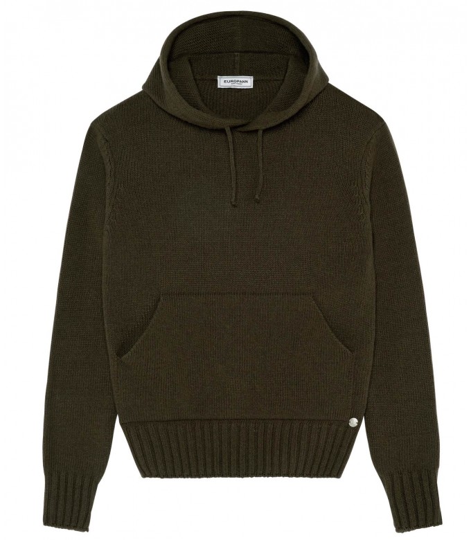 RON KHAKI HOODED SWEATER