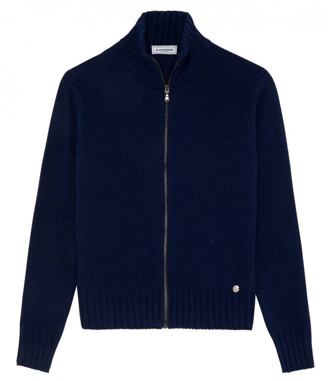 WILLEM NAVY ZIPPED JACKET