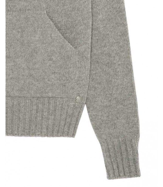 RON PULL FIN À CAPUCHE GRIS