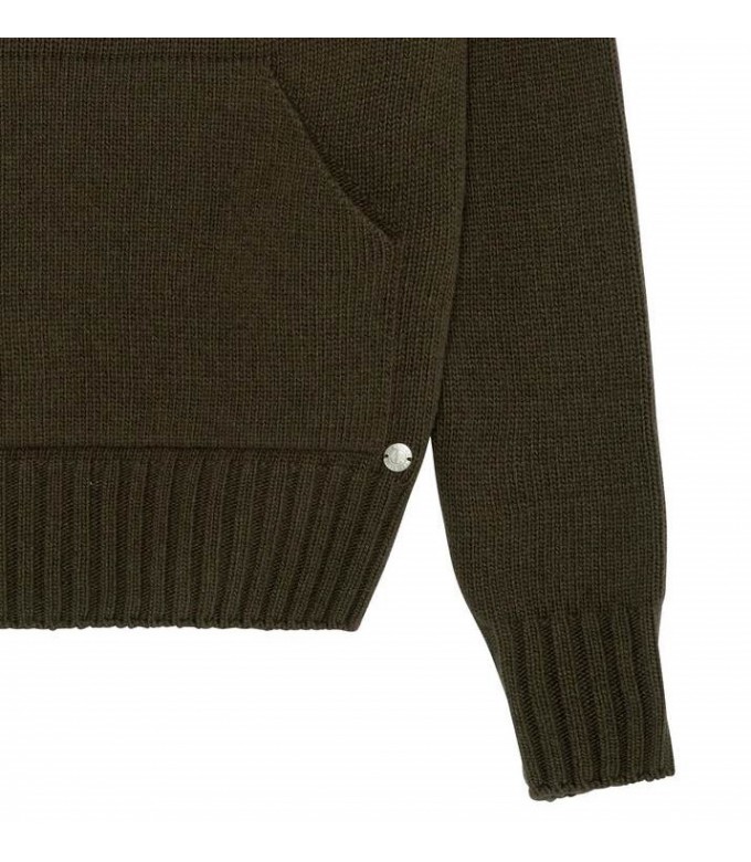 RON KHAKI HOODED SWEATER