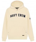 HOODED IVORY BOB SWEATSHIRT NAVY CREW