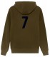 HOODED KHAKI BOB SWEATSHIRT NAVY CREW