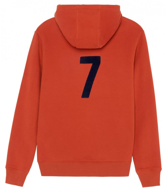BOB SWEATSHIRT À CAPUCHE ORANGE NAVY CREW