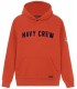 BOB SWEATSHIRT À CAPUCHE ORANGE NAVY CREW