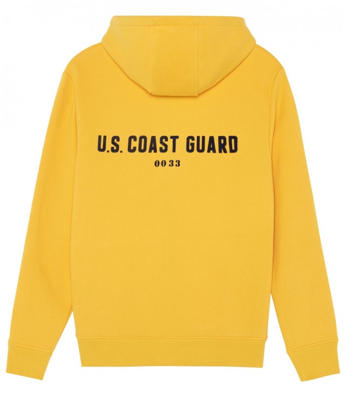 CORK ZIPPED HOODED SWEATSHIRT BANANA