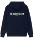 CORK ZIPPED HOODED SWEATSHIRT NAVY