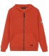 CORK ZIPPED HOODED SWEATSHIRT ORANGE