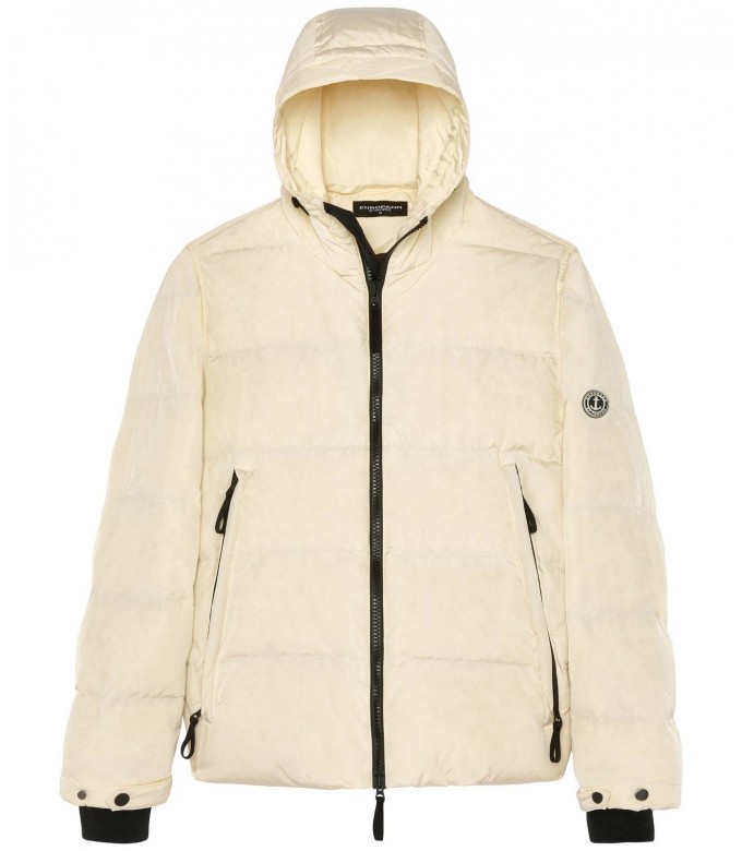 DENVER DOWN JACKET WITH HOOD IVORY