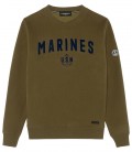 SAMY SWEATSHIRT COL ROND KAKI MARINES