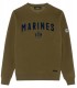 SAMY SWEATSHIRT COL ROND KAKI MARINES