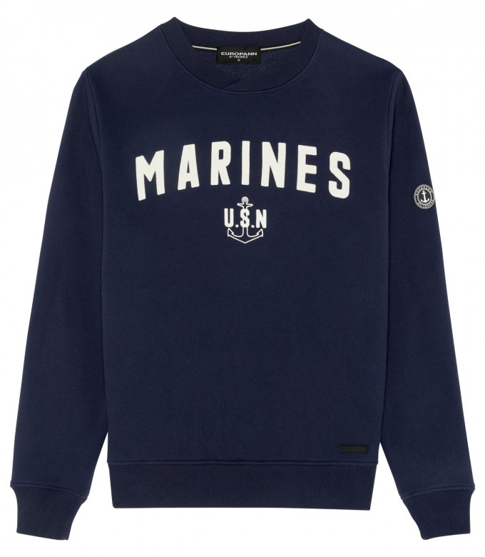 SAMY SWEATSHIRT ROUND NECK NAVY MARINES