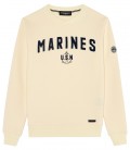 SAMY SWEATSHIRT COL ROND IVOIRE MARINES