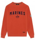 SAMY SWEATSHIRT ROUND NECK ORANGES MARINES