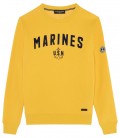 SAMY SWEATSHIRT ROUND NECK BANANA MARINES