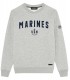 SAMY SWEATSHIRT COL ROND GRIS MARINES