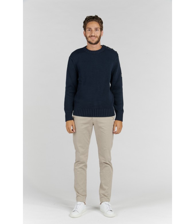 PULL COL ROND MARINE PAUL