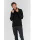 RON BLACK HOODED SWEATER