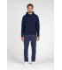 RON NAVY HOODED SWEATER