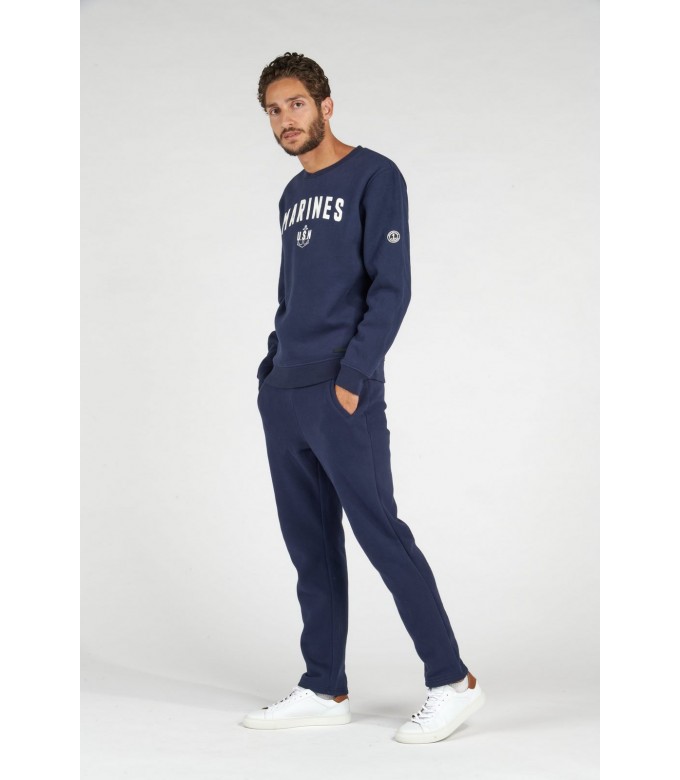 SAMY SWEATSHIRT ROUND NECK NAVY MARINES