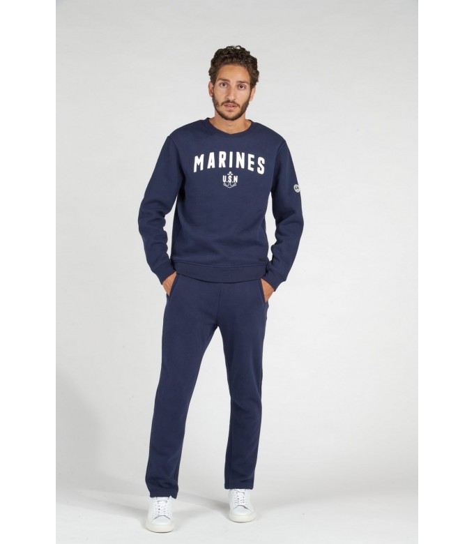 JASON NAVY COTTON JOGGING PANTS